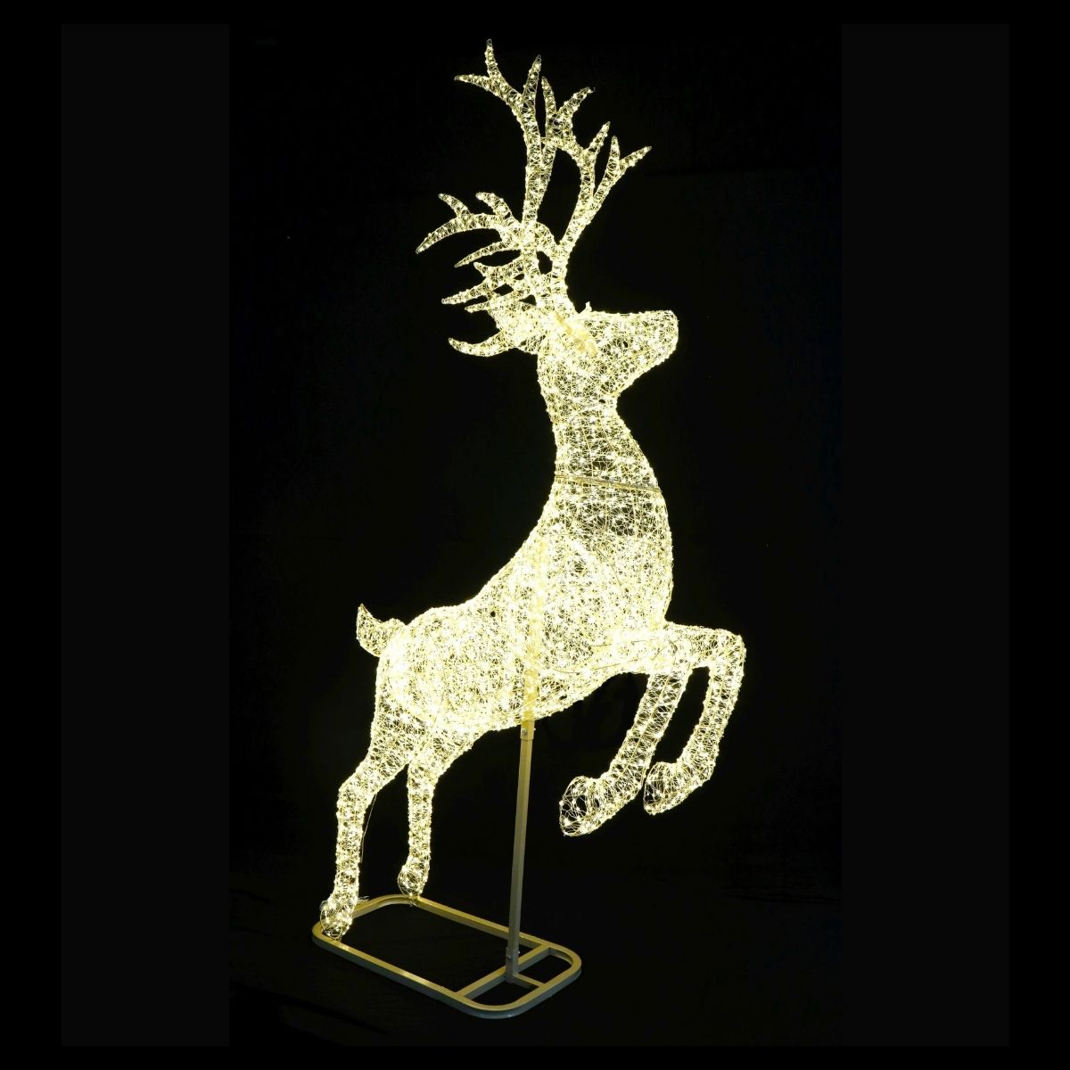 Christmas Giant Leaping Reindeer 270cm Twinkle - Christmas Collective NZ
