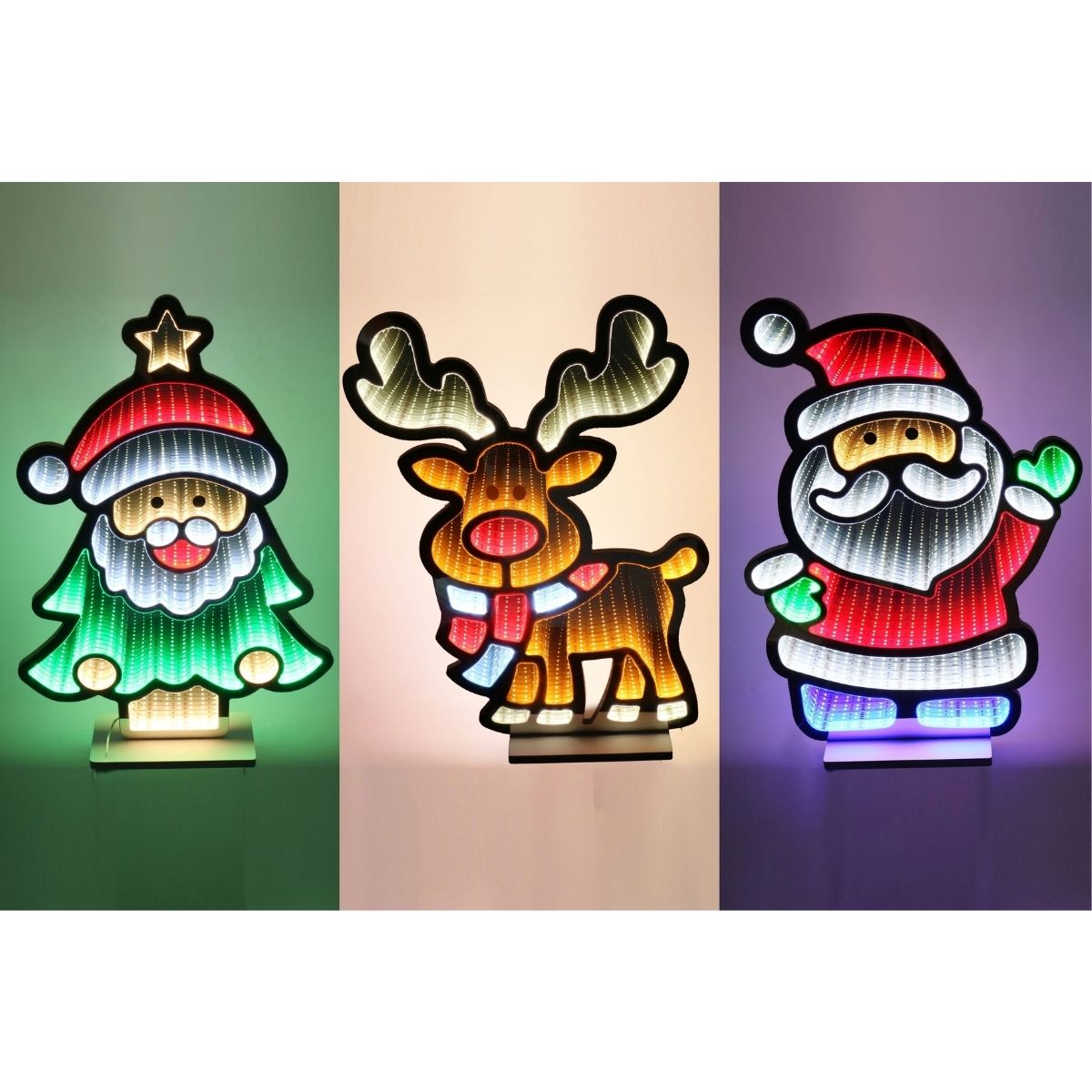 Christmas Infinity Light Character 60cm Assorted - Christmas Collective NZ