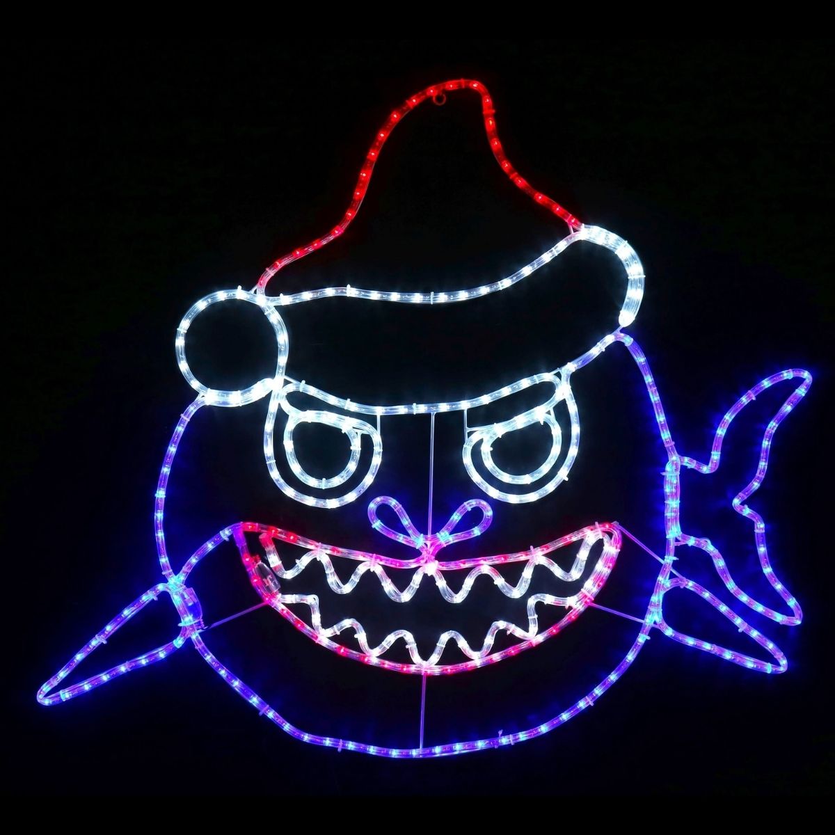 Rope Light Christmas Shark Flashing - Christmas Collective NZ