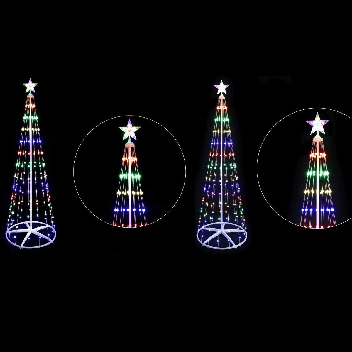 Christmas Berry/star Strand Tree 210cm Multi Assorted - Christmas Collective NZ