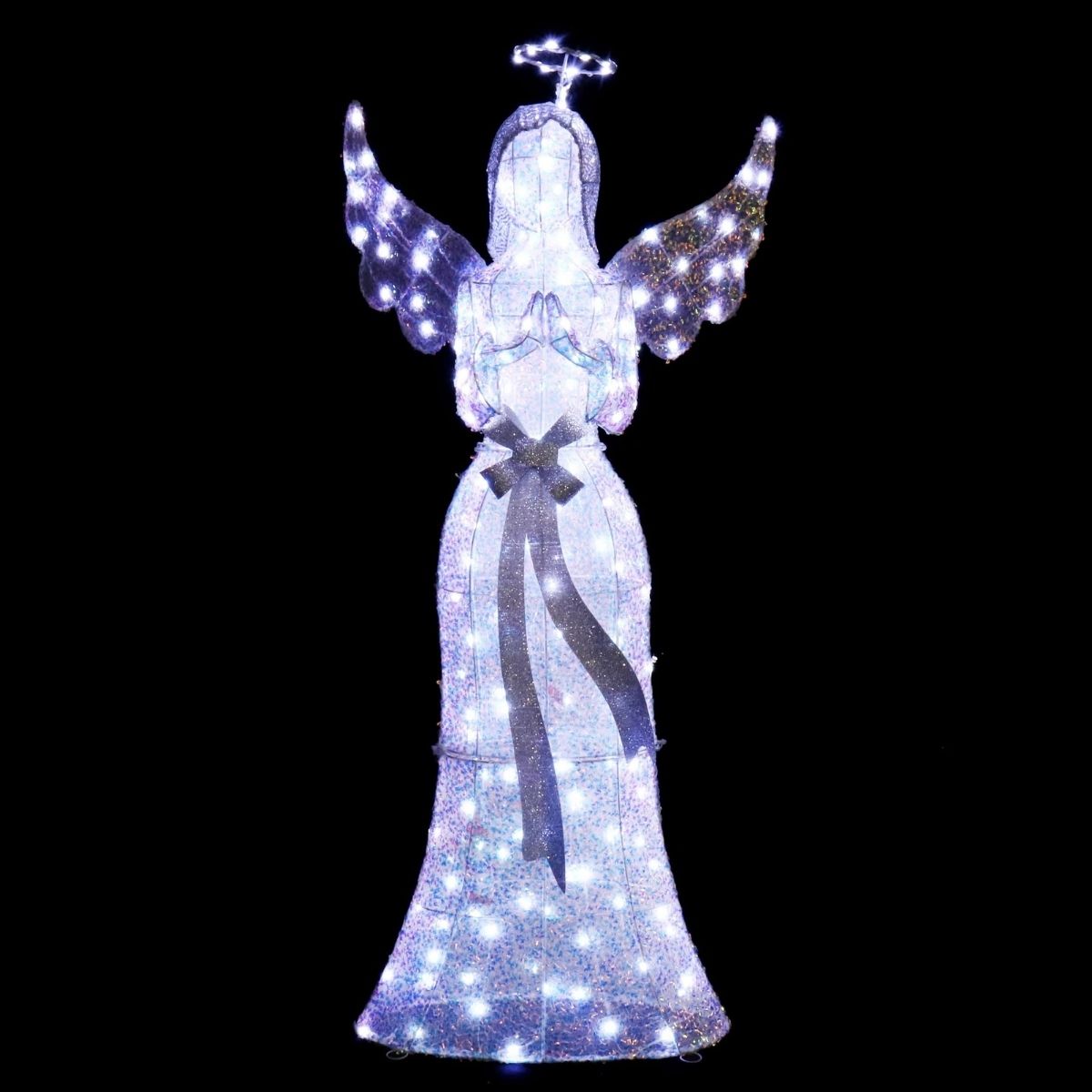 Christmas Iridescent Sequin Angel Twinkle 125cm - Christmas Collective NZ