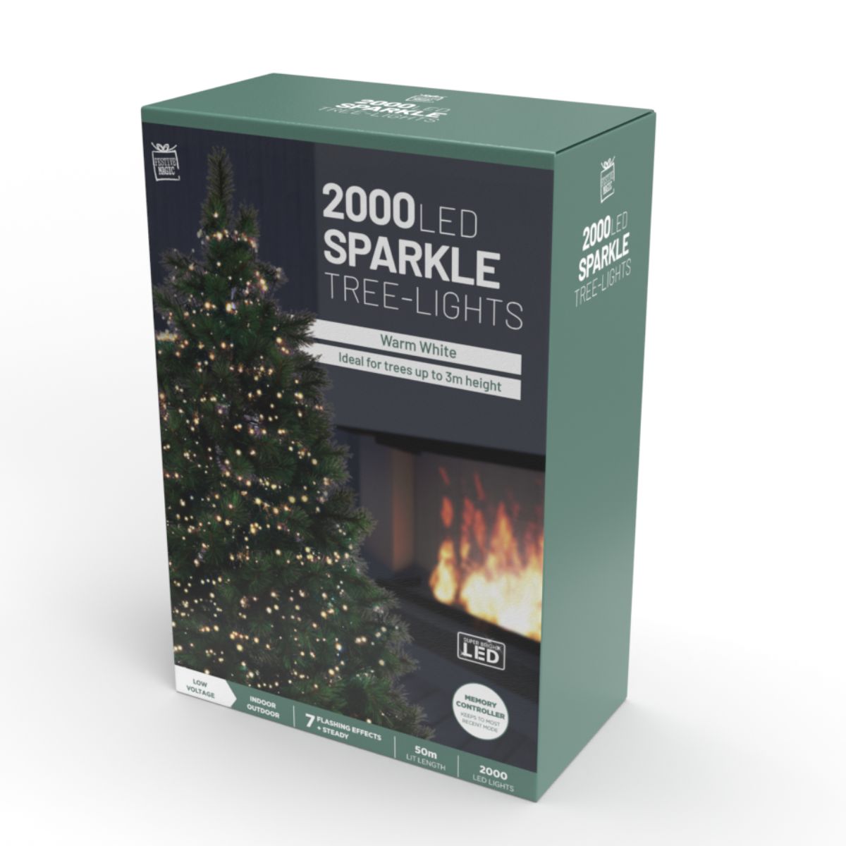 Christmas LED Treebrite Compact Fairy Lights 2000 Warm