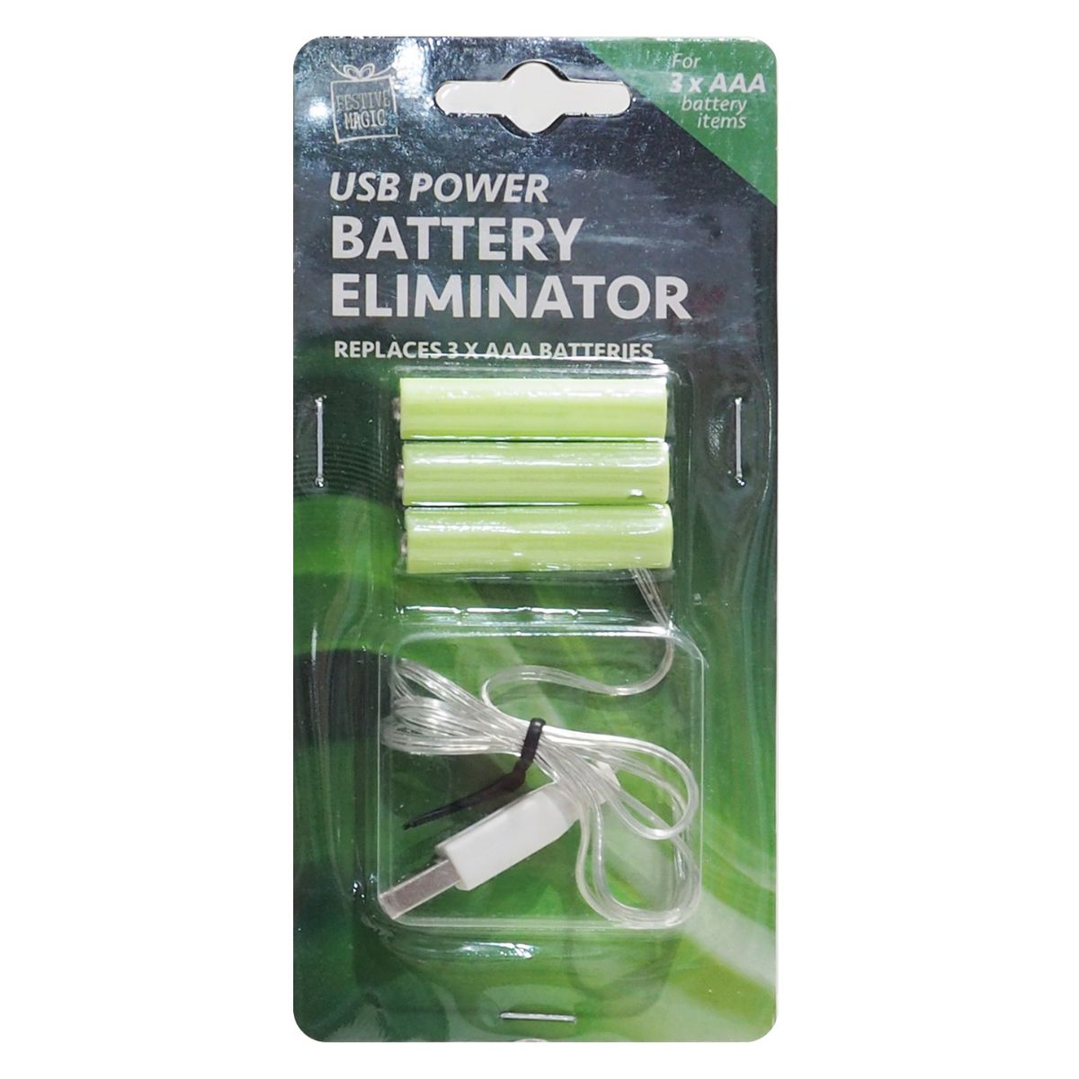 USB Battery Replacer 3 Pack Aaa