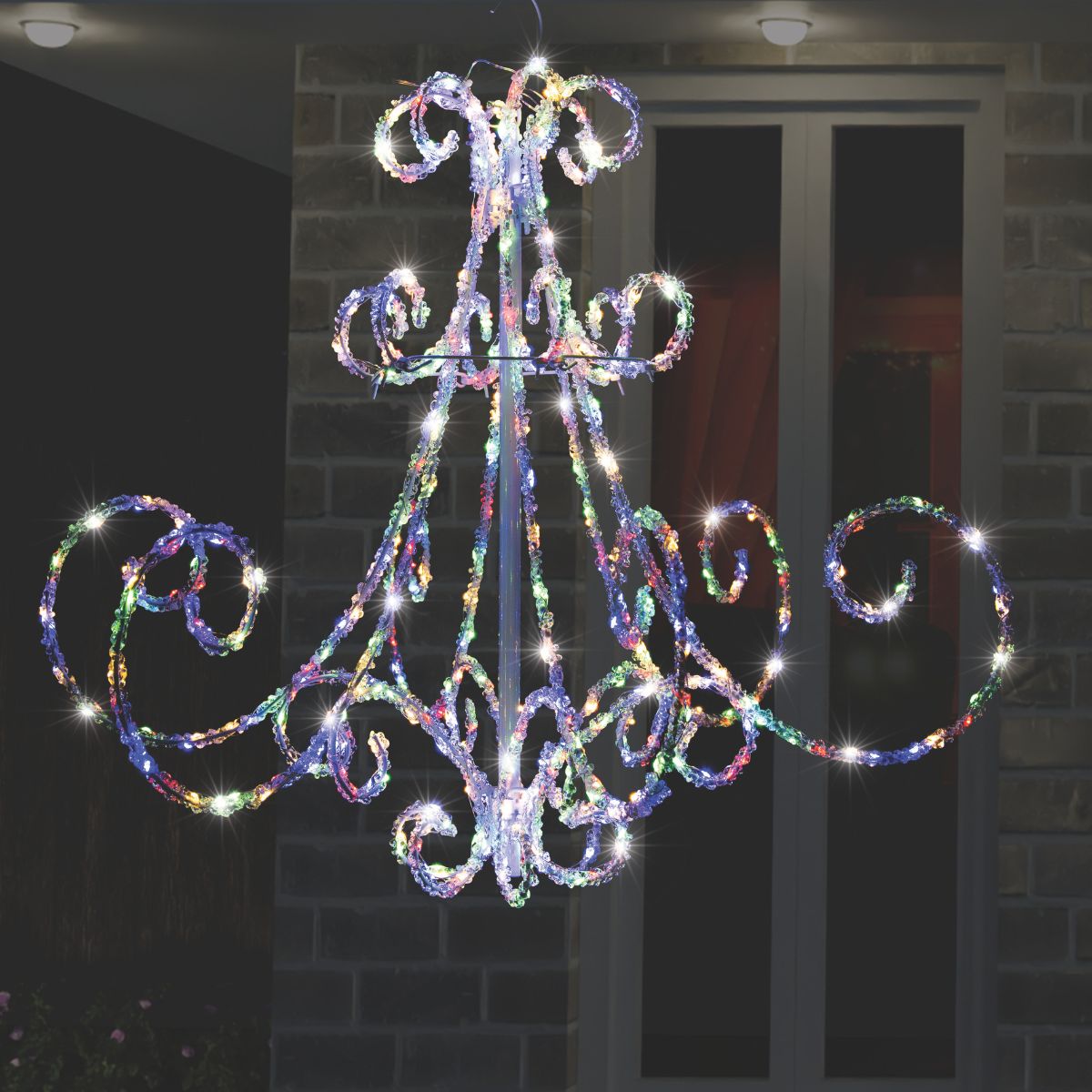 LED Acrylic Chandelier Flashing Multi Colour