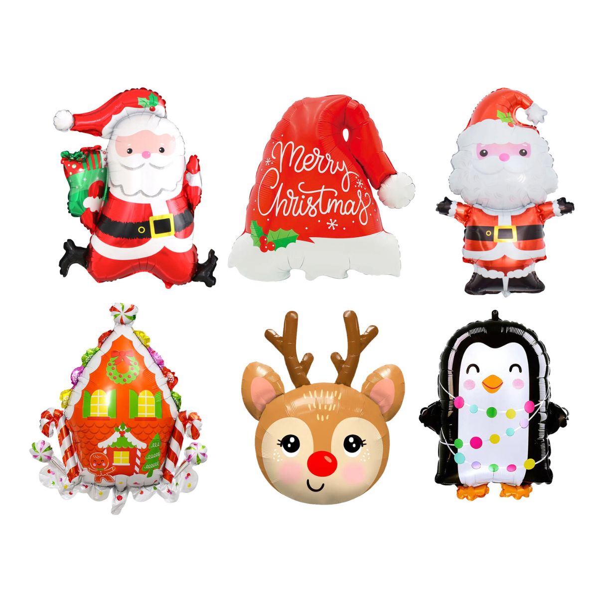Foil Christmas Balloon Mega Mix Assorted