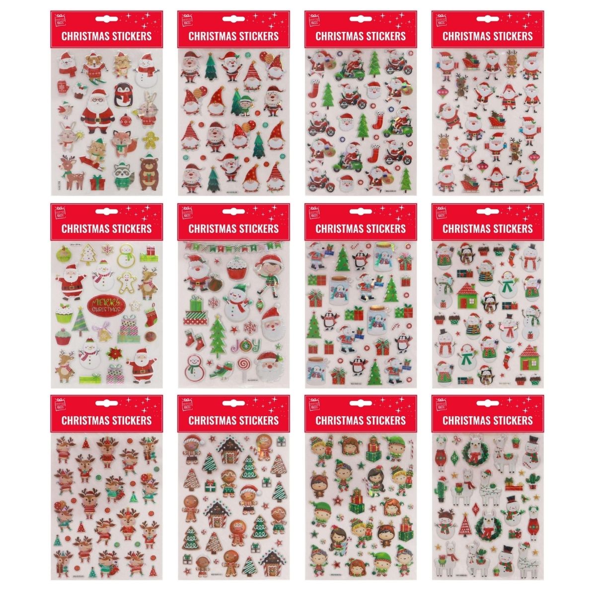 Christmas Stickers Mega-Mix Assorted