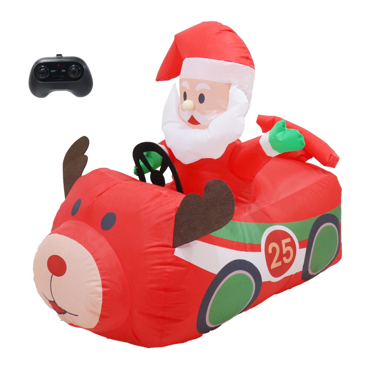 Christmas R/c Musical Santa Reindeer Race Car