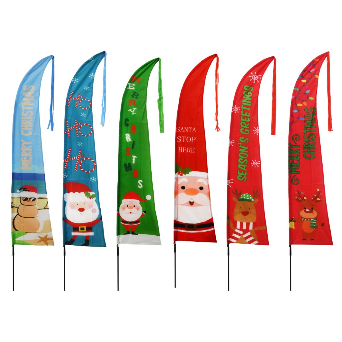 Garden Flag Printed Mix 220cm Assorted