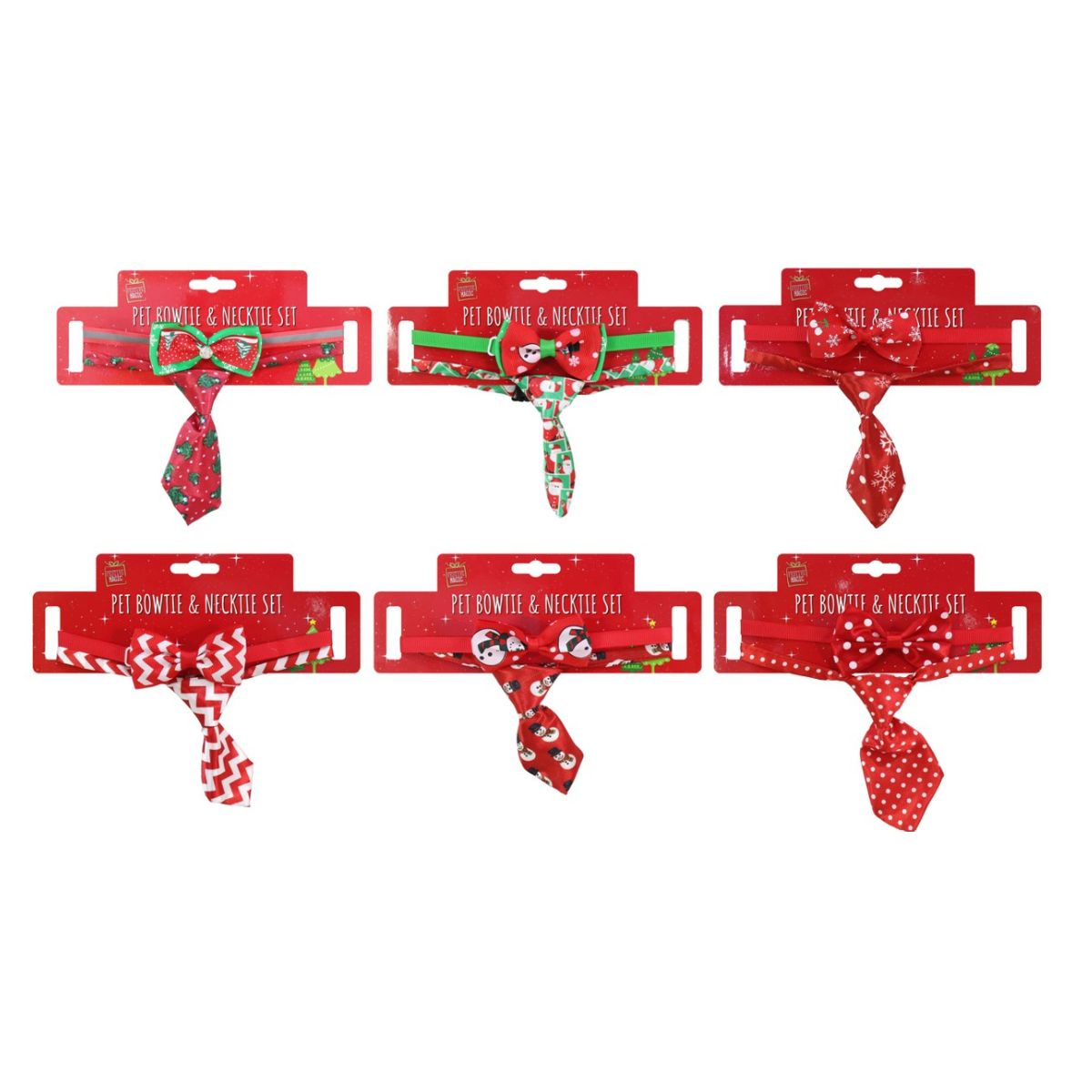Pet Bowtie & Necktie Set Assorted