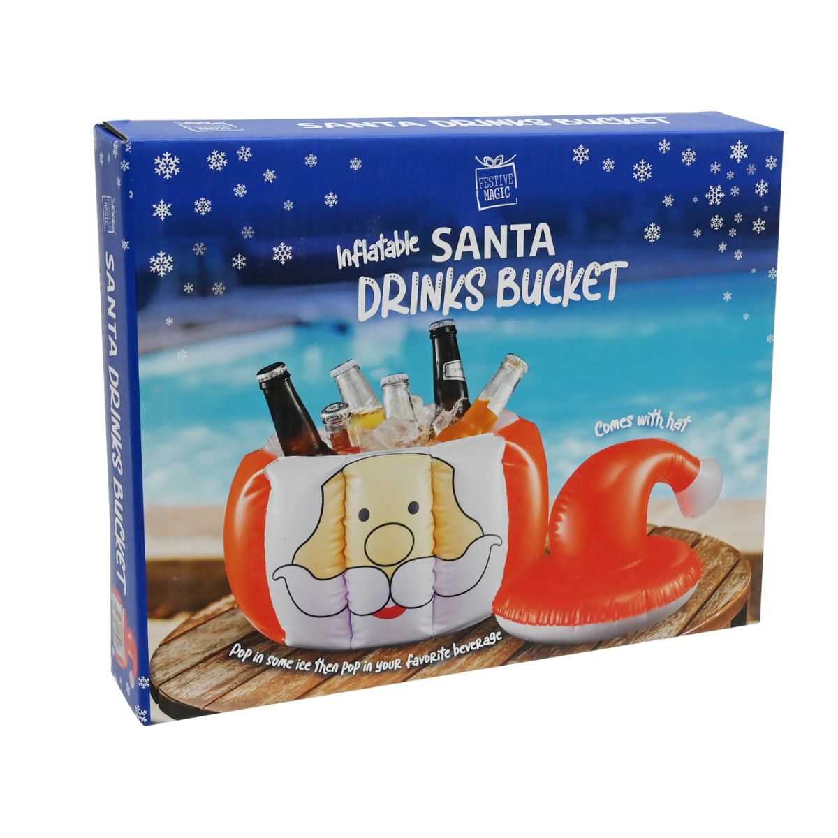 Christmas Inflatable Drinks Santa Cooler