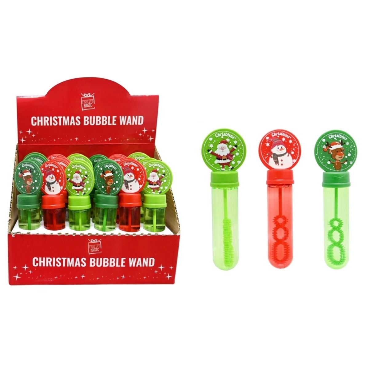 Christmas Bubble Wand 35ml Srt