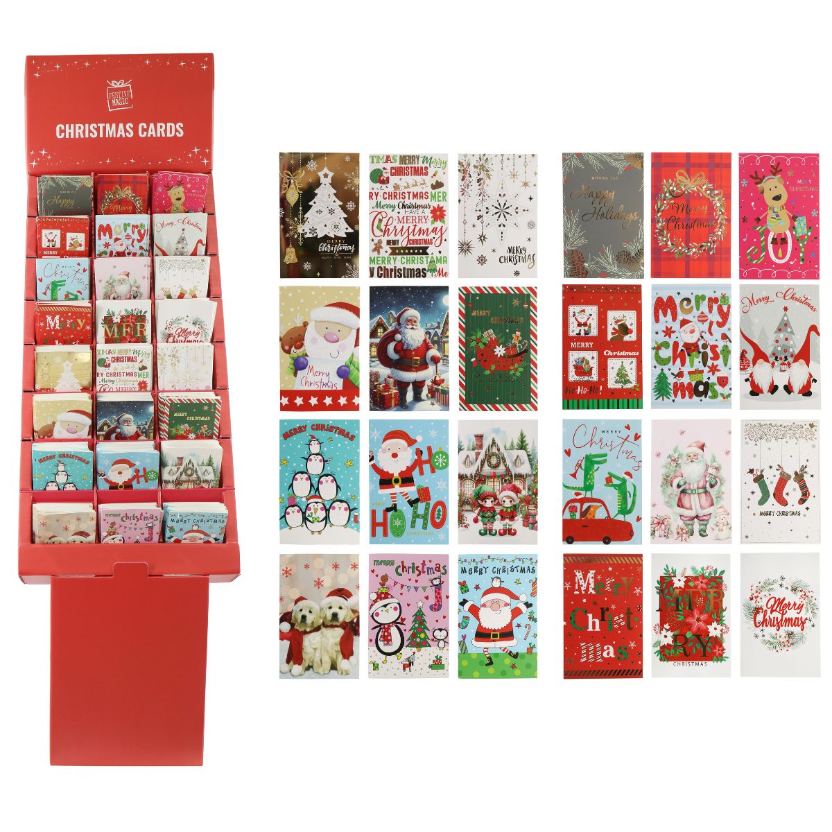 Christmas Cards Display Stand 24 Assorted