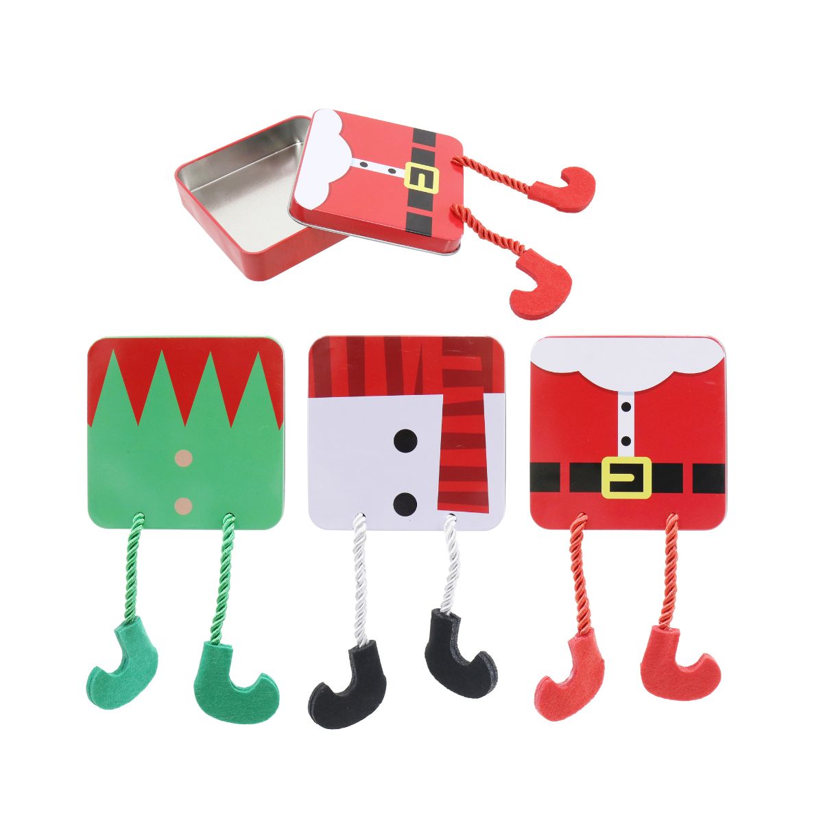 Gift Card Tin Dangly Legs Assorted