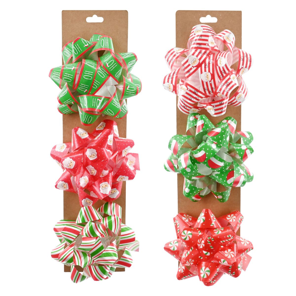 Gift Bows Printed 3pk Assorted