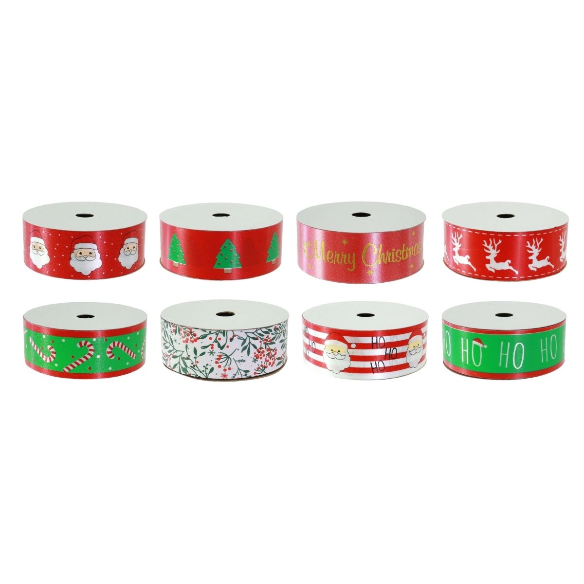 Christmas Ribbon Printed 10m 30mm Srt Assorted - affordable Christmas decoration NZ