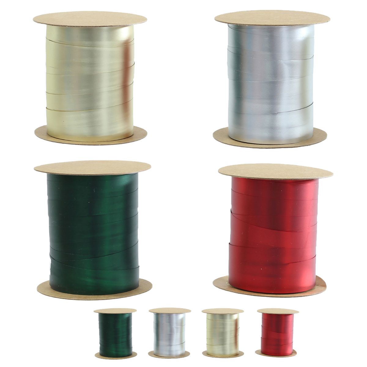 Ribbon Matte Metallic 20m 10mm Assorted