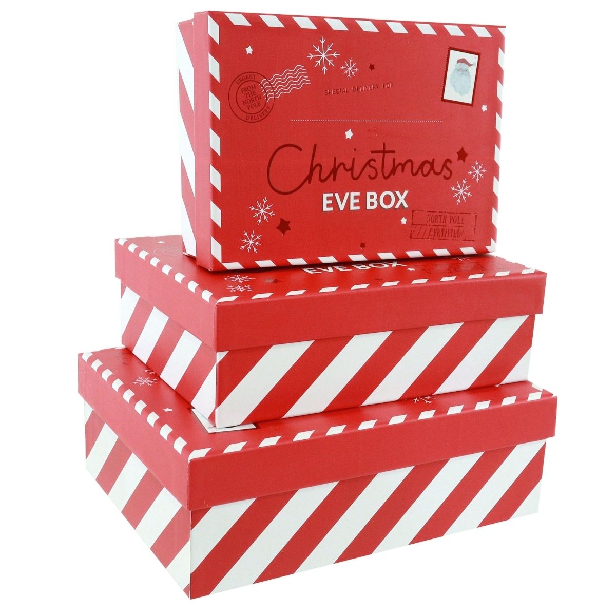 Christmas Eve Giftbox Matte Foil Set/3 - affordable Christmas decoration NZ