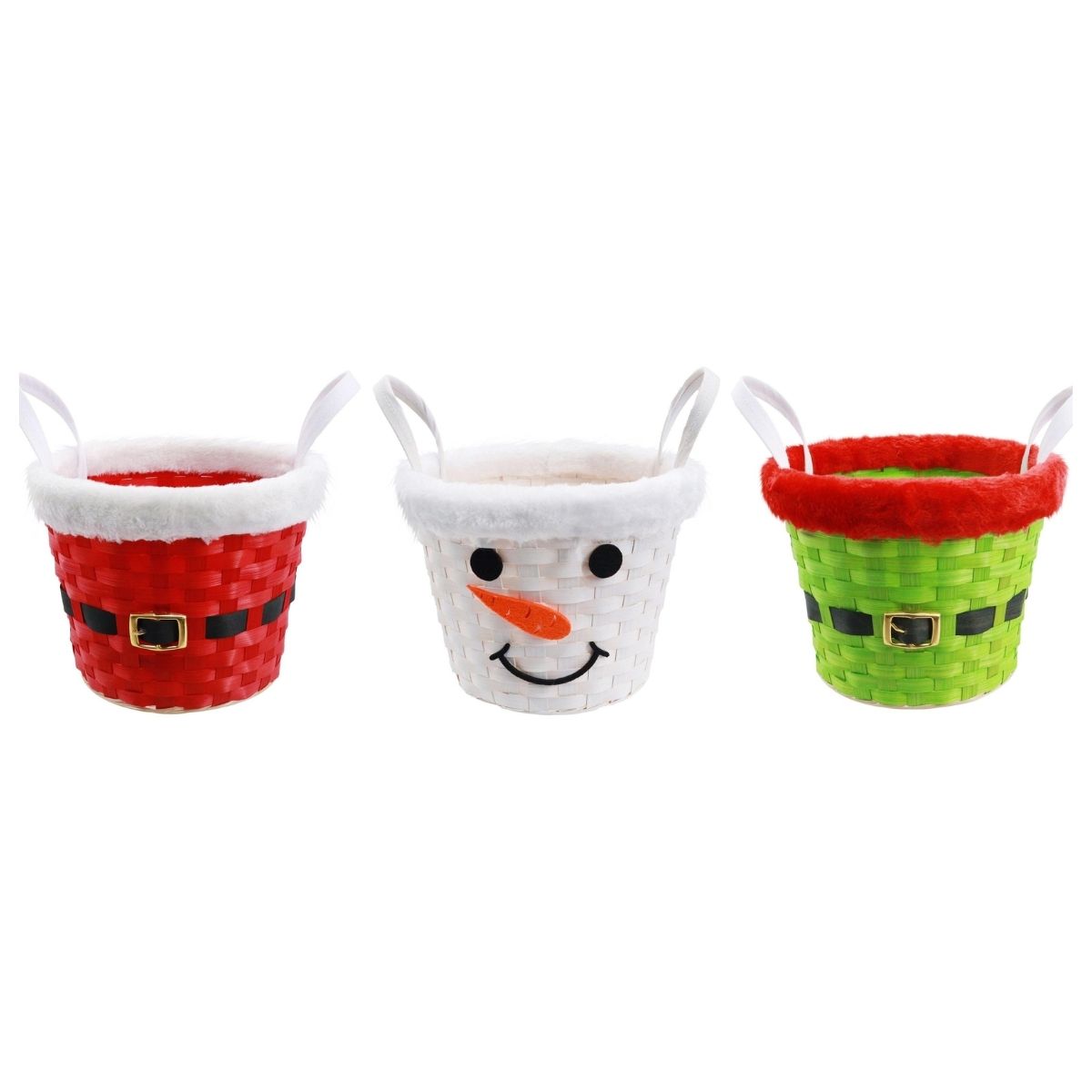 Christmas Character Basket Assorted - affordable Christmas decoration NZ