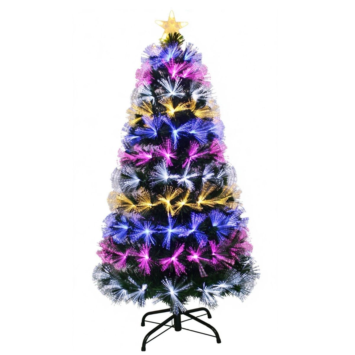 Christmas F/optic Bunch Tree 120cm Carnival Flash - affordable Christmas decoration NZ